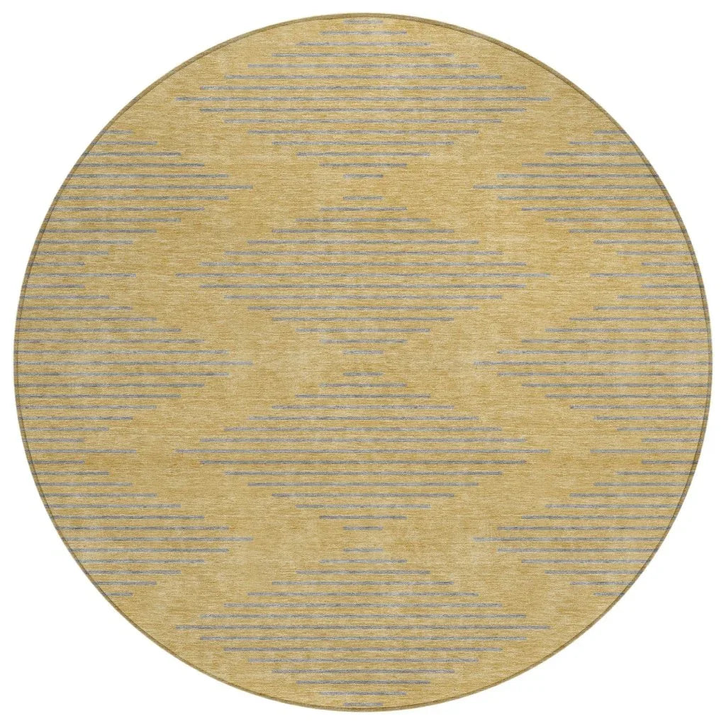LOOMLAN Rugs Norelia Gold Washable Indoor-Outdoor Rug