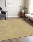 LOOMLAN Rugs Norelia Gold Washable Indoor-Outdoor Rug