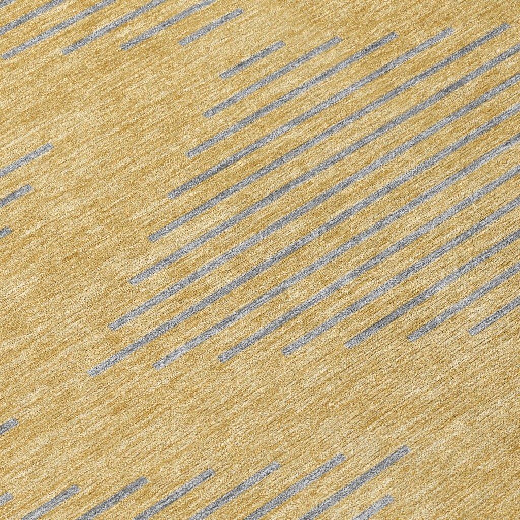 LOOMLAN Rugs Norelia Gold Washable Indoor-Outdoor Rug