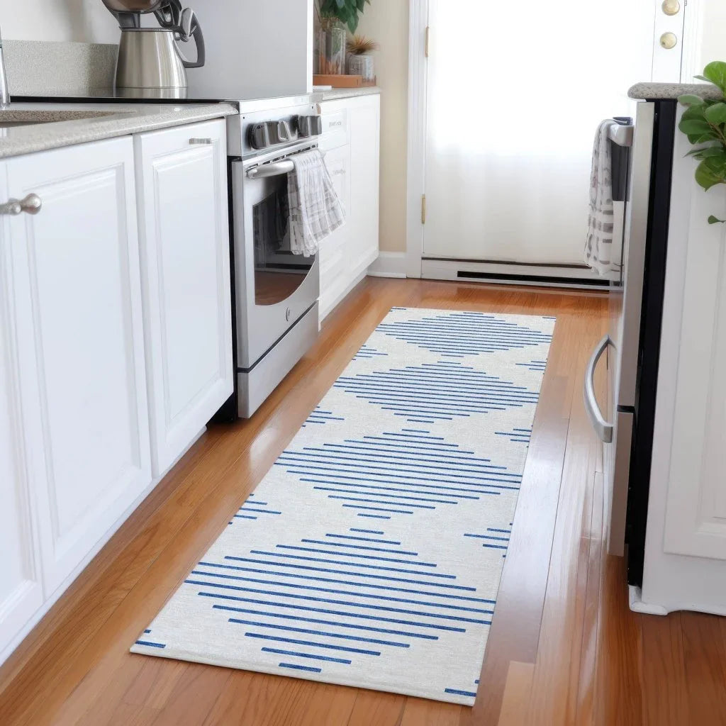LOOMLAN Rugs Norelia Ivory Washable Indoor-Outdoor Rug