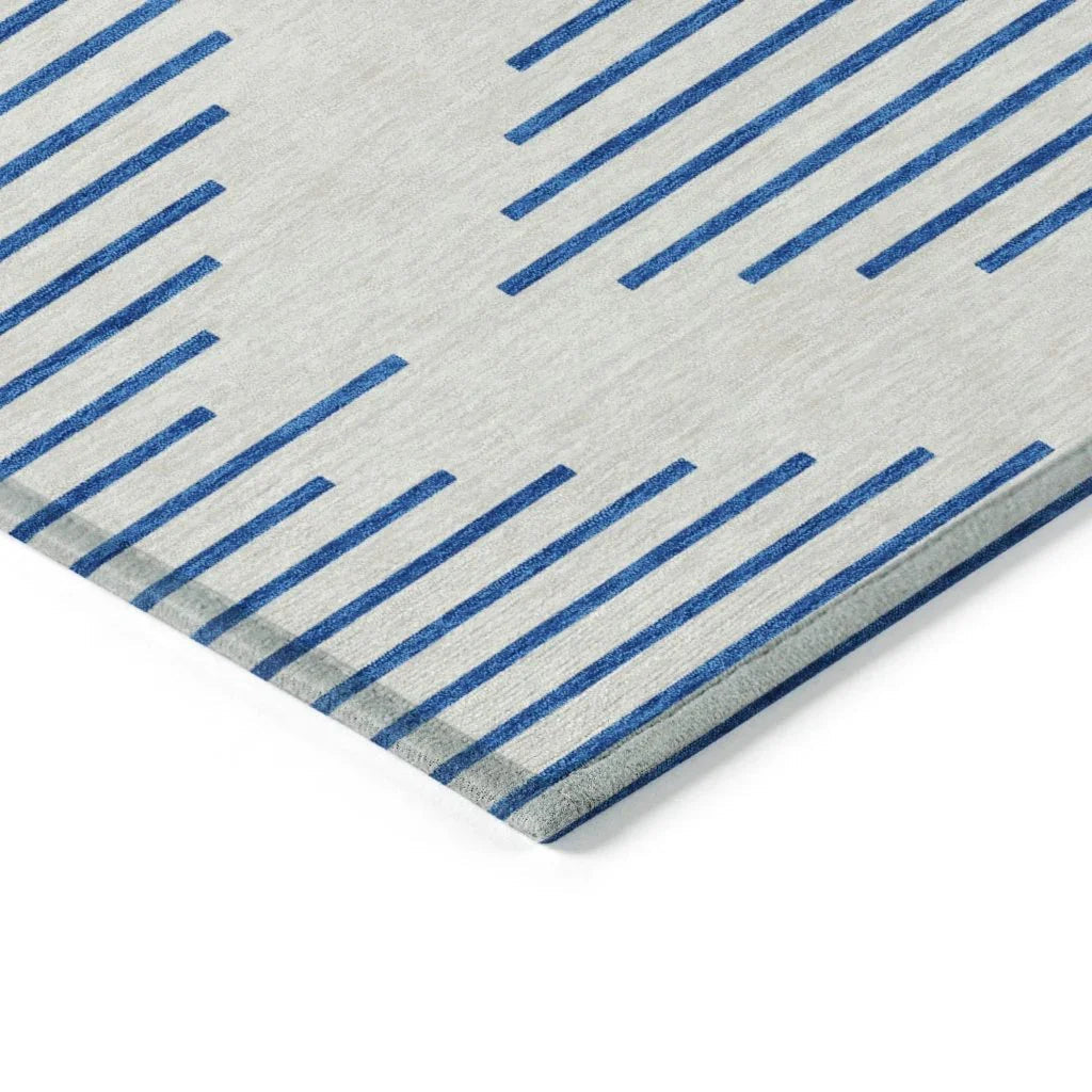 LOOMLAN Rugs Norelia Ivory Washable Indoor-Outdoor Rug