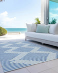 LOOMLAN Rugs Norelia Ivory Washable Indoor-Outdoor Rug