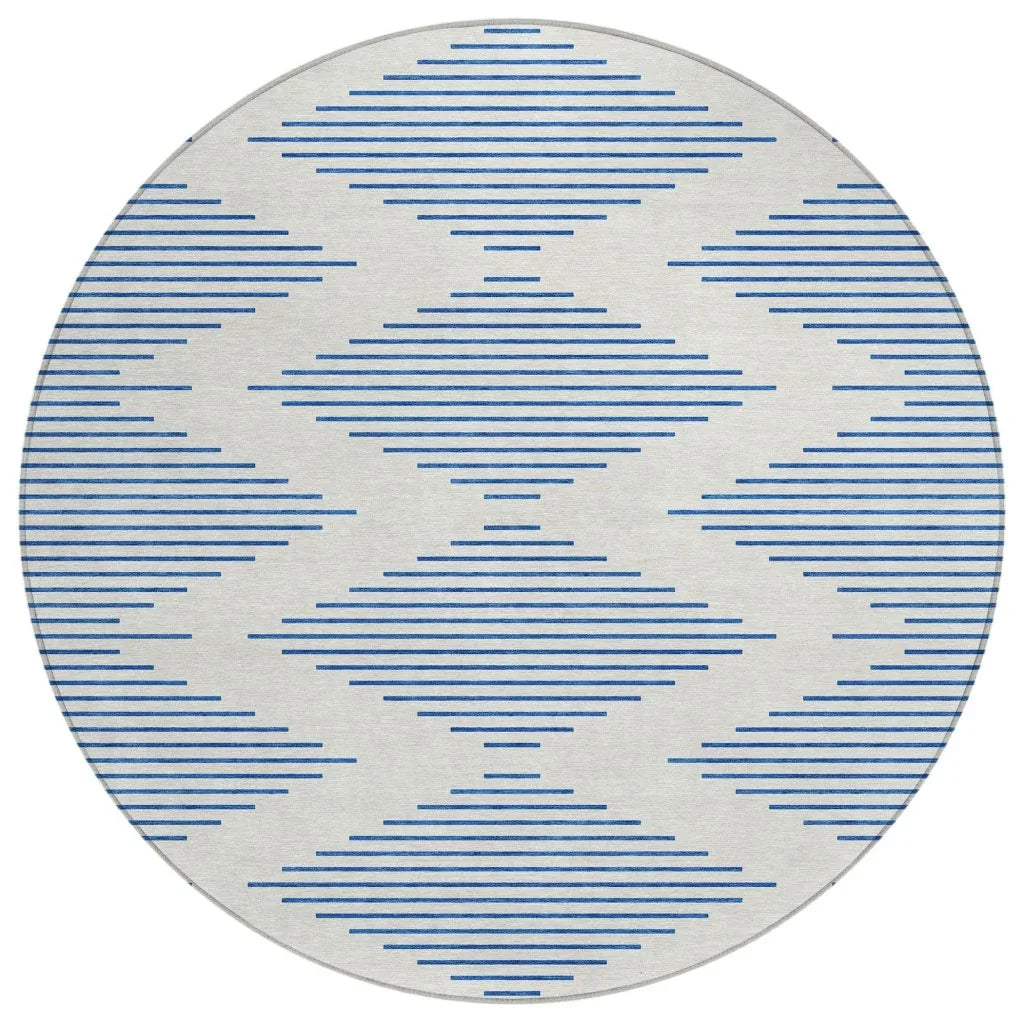 LOOMLAN Rugs Norelia Ivory Washable Indoor-Outdoor Rug