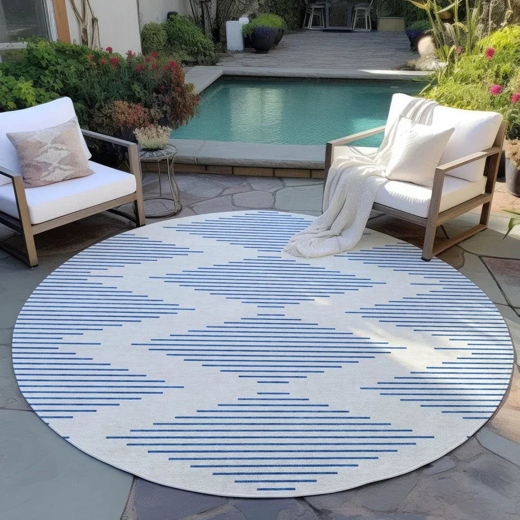 LOOMLAN Rugs Norelia Ivory Washable Indoor-Outdoor Rug