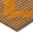 LOOMLAN Rugs Norelia Orange Washable Indoor-Outdoor Rug