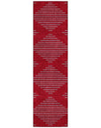 LOOMLAN Rugs Norelia Red Washable Indoor-Outdoor Rug
