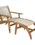 Seasonal Living Norway Outdoor Lounge Chair & Footstool Set of Two