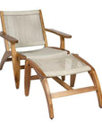 Seasonal Living Norway Outdoor Lounge Chair & Footstool Set of Two