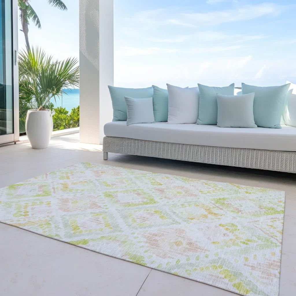 LOOMLAN Rugs Nova Pink Washable Indoor-Outdoor Rug