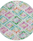 LOOMLAN Rugs Nova Teal Washable Indoor-Outdoor Rug