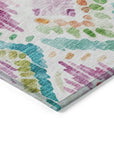 LOOMLAN Rugs Nova Teal Washable Indoor-Outdoor Rug