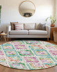 LOOMLAN Rugs Nova Teal Washable Indoor-Outdoor Rug