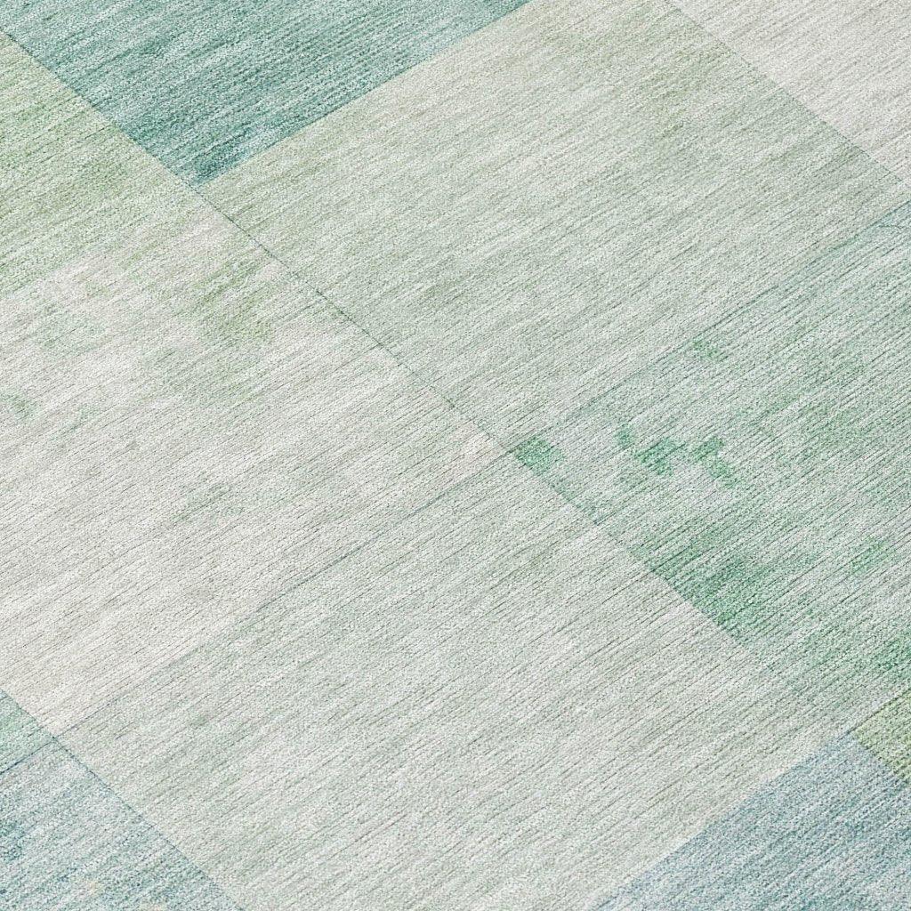 LOOMLAN Rugs Novanta Blue Washable Indoor-Outdoor Rug