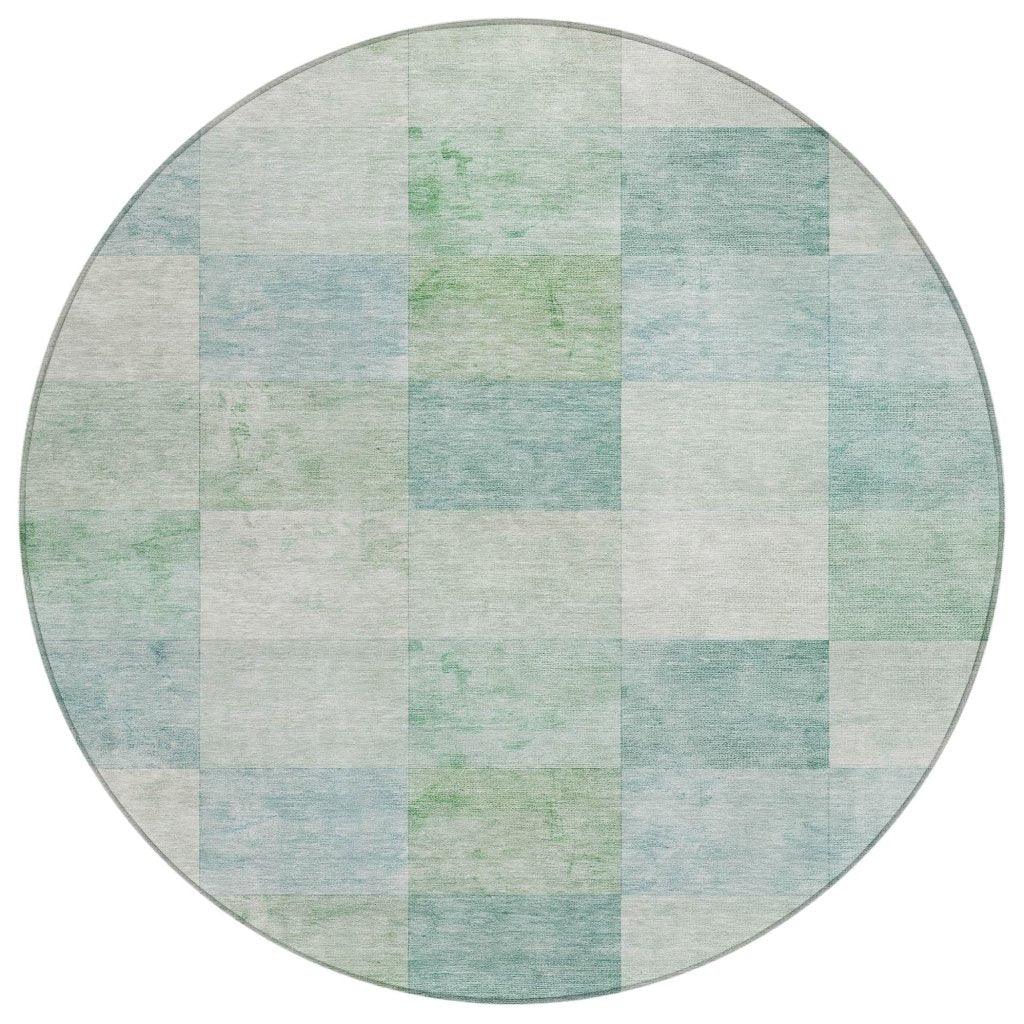 LOOMLAN Rugs Novanta Blue Washable Indoor-Outdoor Rug