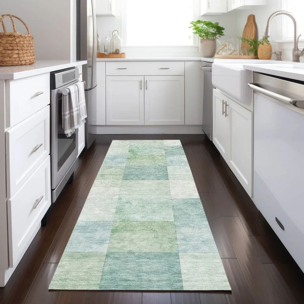 LOOMLAN Rugs Novanta Blue Washable Indoor-Outdoor Rug