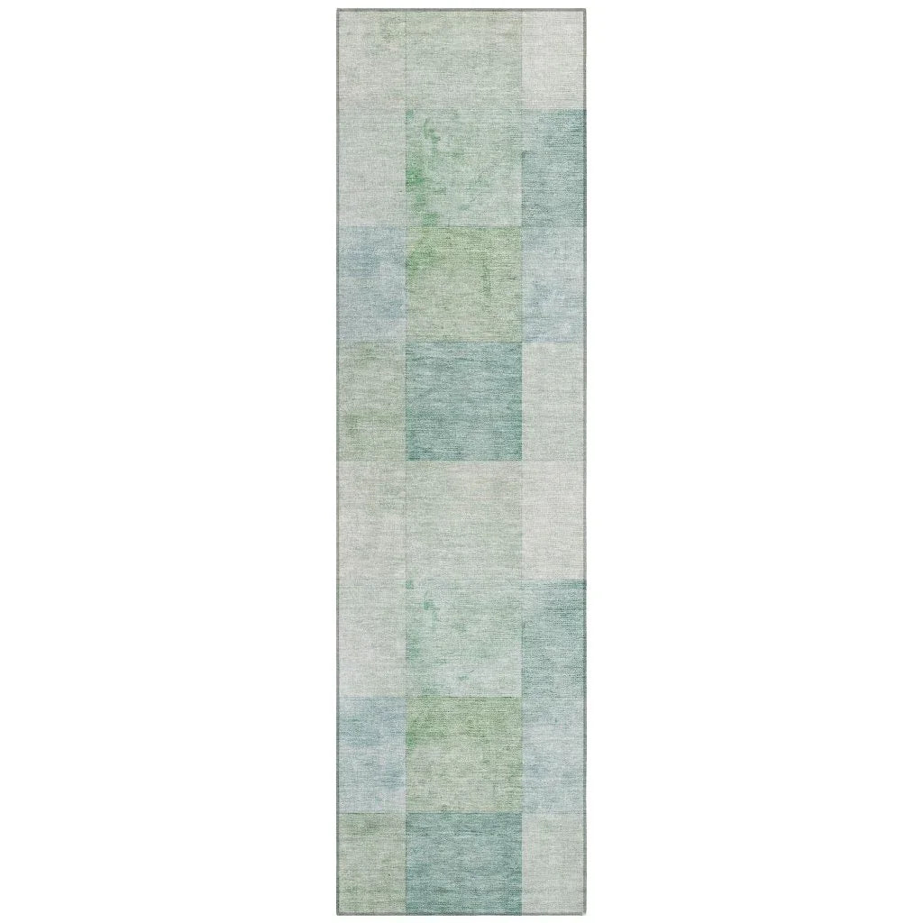 LOOMLAN Rugs Novanta Blue Washable Indoor-Outdoor Rug
