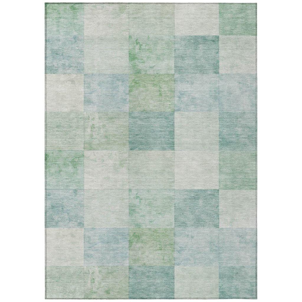 LOOMLAN Rugs Novanta Blue Washable Indoor-Outdoor Rug
