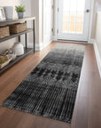 LOOMLAN Rugs Novelle Black Washable Indoor-Outdoor Rug