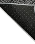 LOOMLAN Rugs Novelle Black Washable Indoor-Outdoor Rug