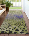 LOOMLAN Rugs Nuvane Green Washable Indoor-Outdoor Rug
