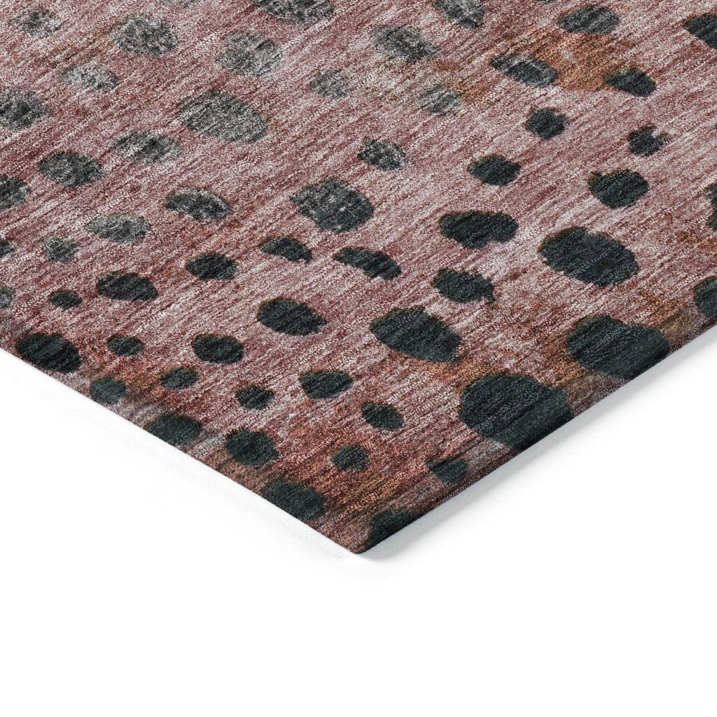LOOMLAN Rugs Nuvane Orange Washable Indoor-Outdoor Rug