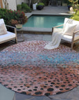 LOOMLAN Rugs Nuvane Orange Washable Indoor-Outdoor Rug