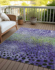 LOOMLAN Rugs Nuvane Purple Washable Indoor-Outdoor Rug