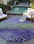 LOOMLAN Rugs Nuvane Purple Washable Indoor-Outdoor Rug