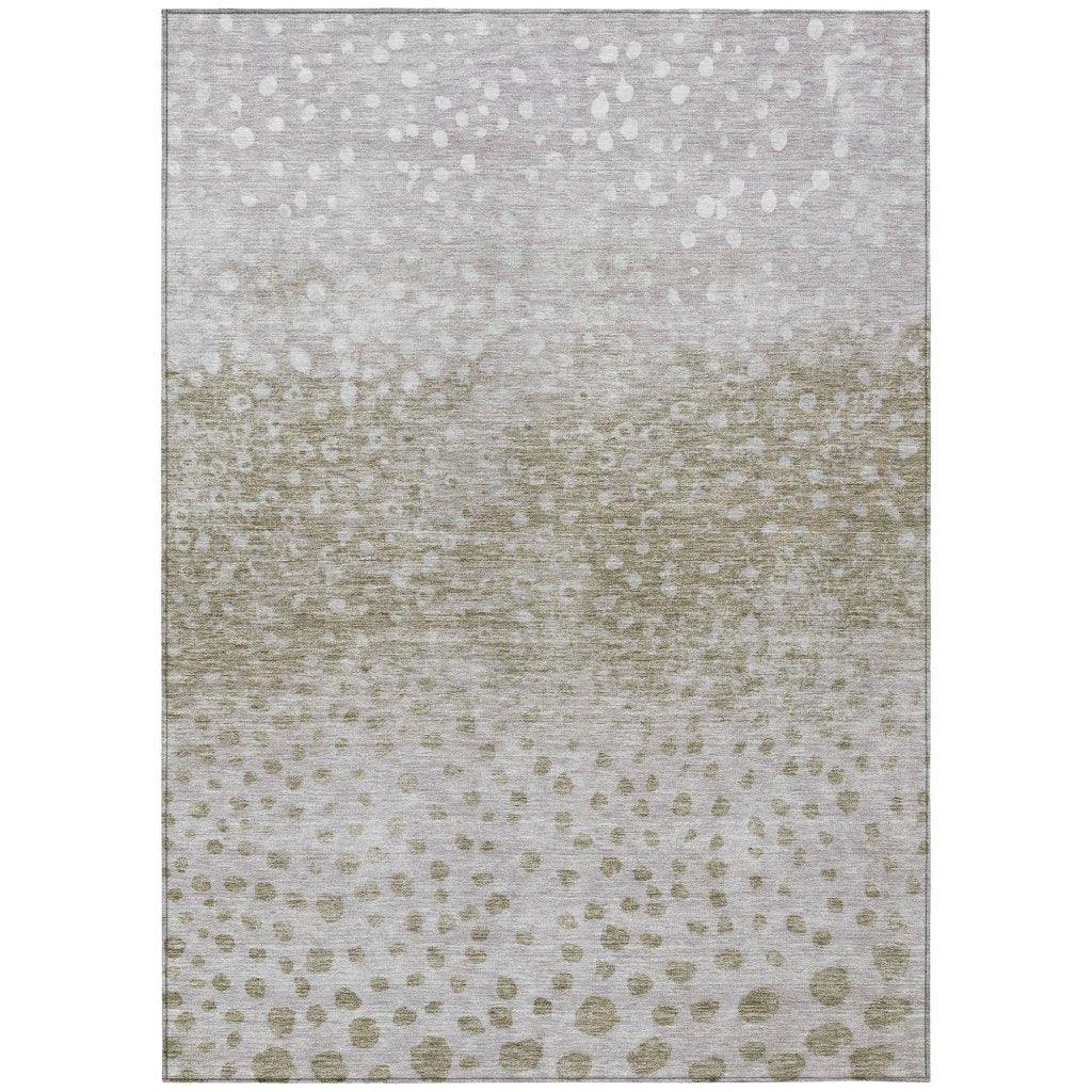 LOOMLAN Rugs Nuvane Taupe Washable Indoor-Outdoor Rug