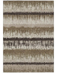 LOOMLAN Rugs Nyelle Brown Washable Indoor-Outdoor Rug