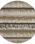 LOOMLAN Rugs Nyelle Brown Washable Indoor-Outdoor Rug