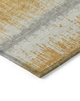 LOOMLAN Rugs Nyelle Gold Washable Indoor-Outdoor Rug