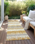 LOOMLAN Rugs Nyelle Gold Washable Indoor-Outdoor Rug
