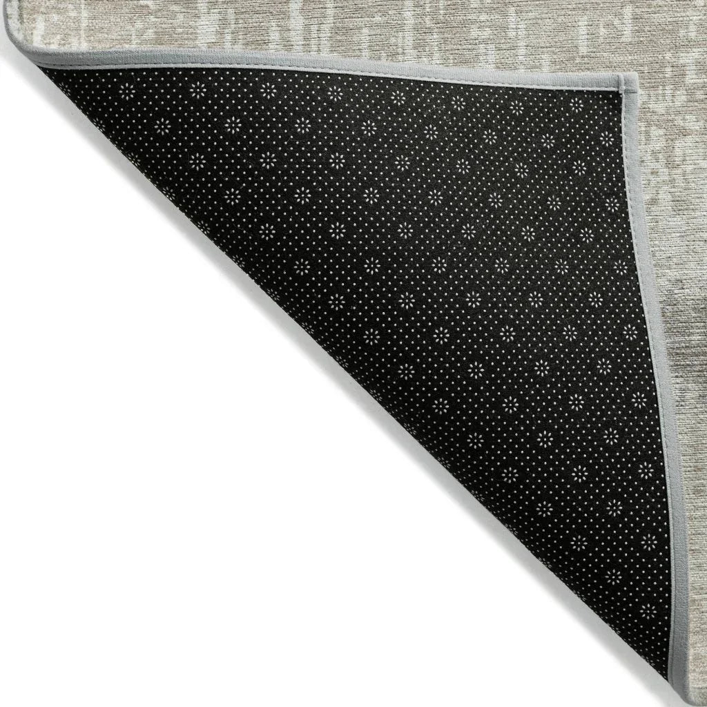 LOOMLAN Rugs Nyelle Ivory Washable Indoor-Outdoor Rug