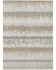 LOOMLAN Rugs Nyelle Ivory Washable Indoor-Outdoor Rug
