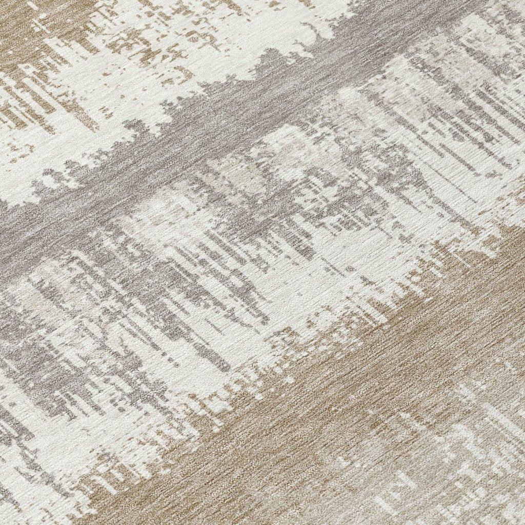 LOOMLAN Rugs Nyelle Ivory Washable Indoor-Outdoor Rug