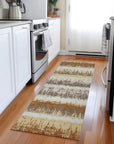 LOOMLAN Rugs Nyelle Mocha Washable Indoor-Outdoor Rug
