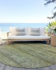 LOOMLAN Rugs Nymara Green Washable Indoor-Outdoor Rug