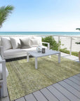 LOOMLAN Rugs Nymara Green Washable Indoor-Outdoor Rug