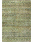 LOOMLAN Rugs Nymara Green Washable Indoor-Outdoor Rug