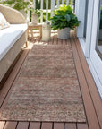 LOOMLAN Rugs Nymara Orange Washable Indoor-Outdoor Rug