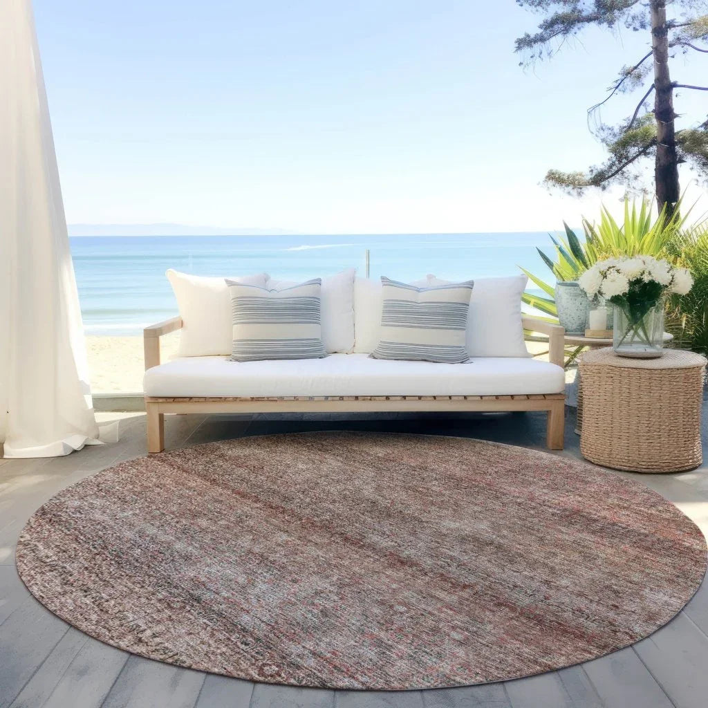 LOOMLAN Rugs Nymara Orange Washable Indoor-Outdoor Rug