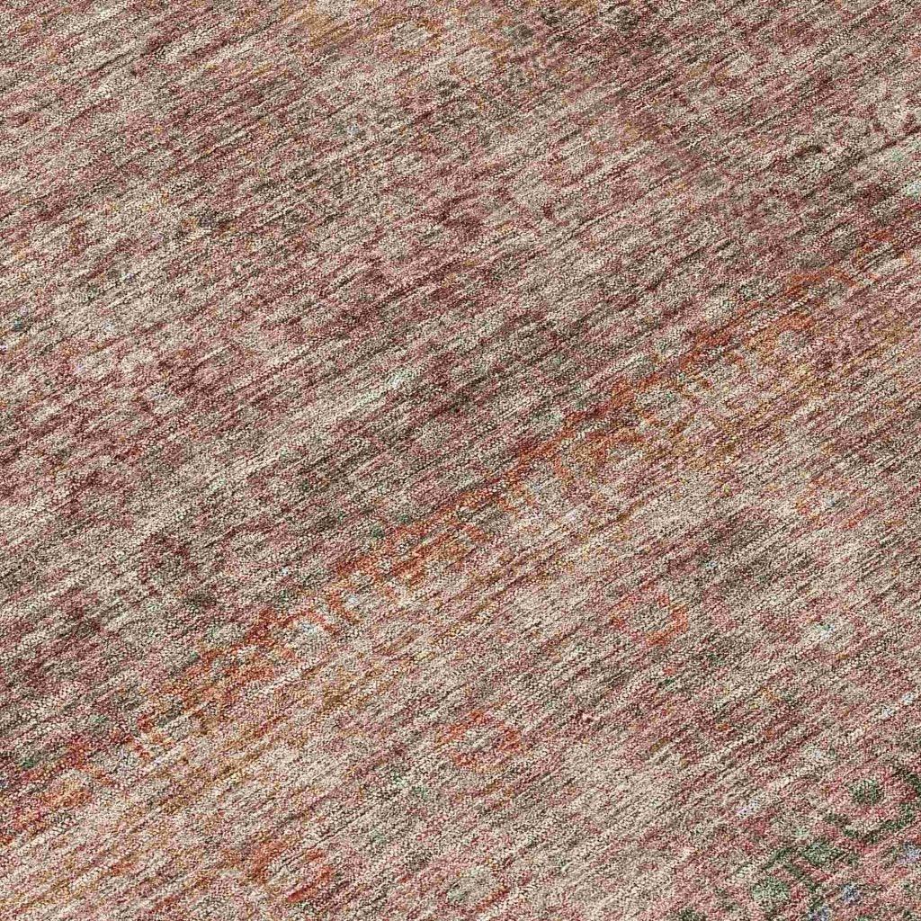 LOOMLAN Rugs Nymara Orange Washable Indoor-Outdoor Rug