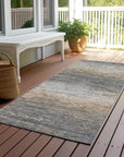 LOOMLAN Rugs Nyra Gray Washable Indoor-Outdoor Rug