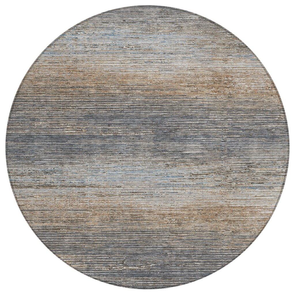 LOOMLAN Rugs Nyra Gray Washable Indoor-Outdoor Rug