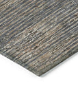 LOOMLAN Rugs Nyra Gray Washable Indoor-Outdoor Rug