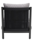 Horizon Aluminum Gray Armless Accent Chair