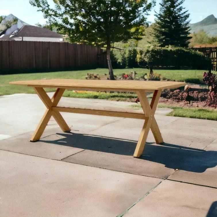 Oakville Outdoor Teak Dining Table - LOOMLAN - HiTeak - Outdoor Dining Tables