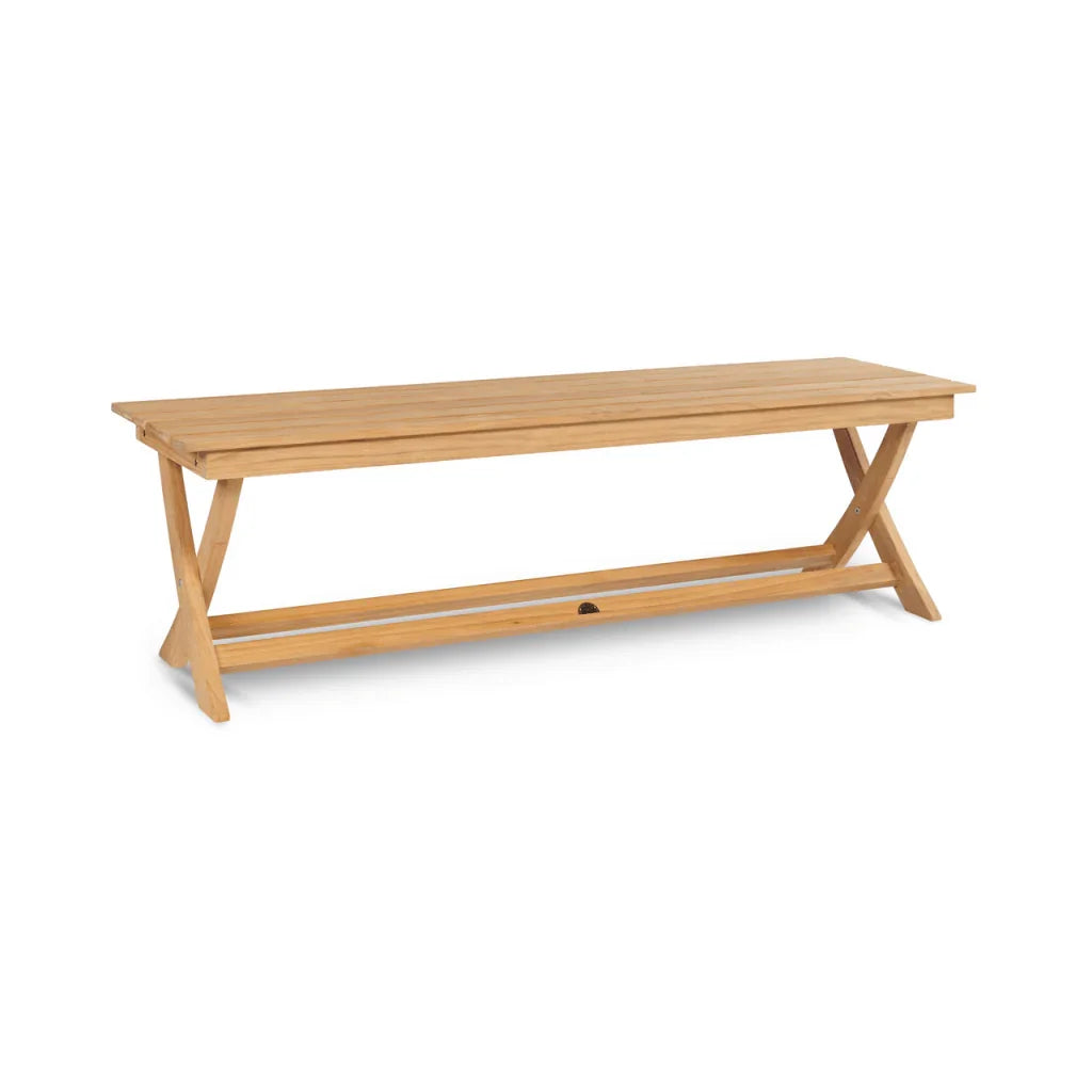 Oakville Teak Rectangular Patio Picnic Dining Set 3PC - LOOMLAN - HiTeak - Outdoor Dining Sets
