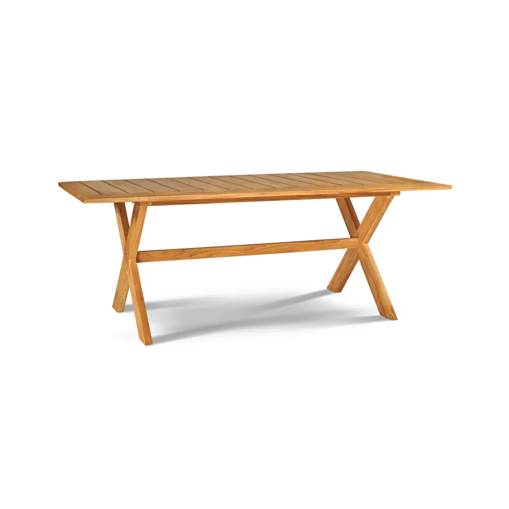 Oakville Teak Rectangular Patio Picnic Dining Set 3PC - LOOMLAN - HiTeak - Outdoor Dining Sets